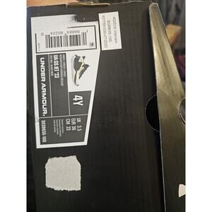 NEW Under Armour UA GS Jet '23 Black Gold Basketball Shoes Youth US 4Y